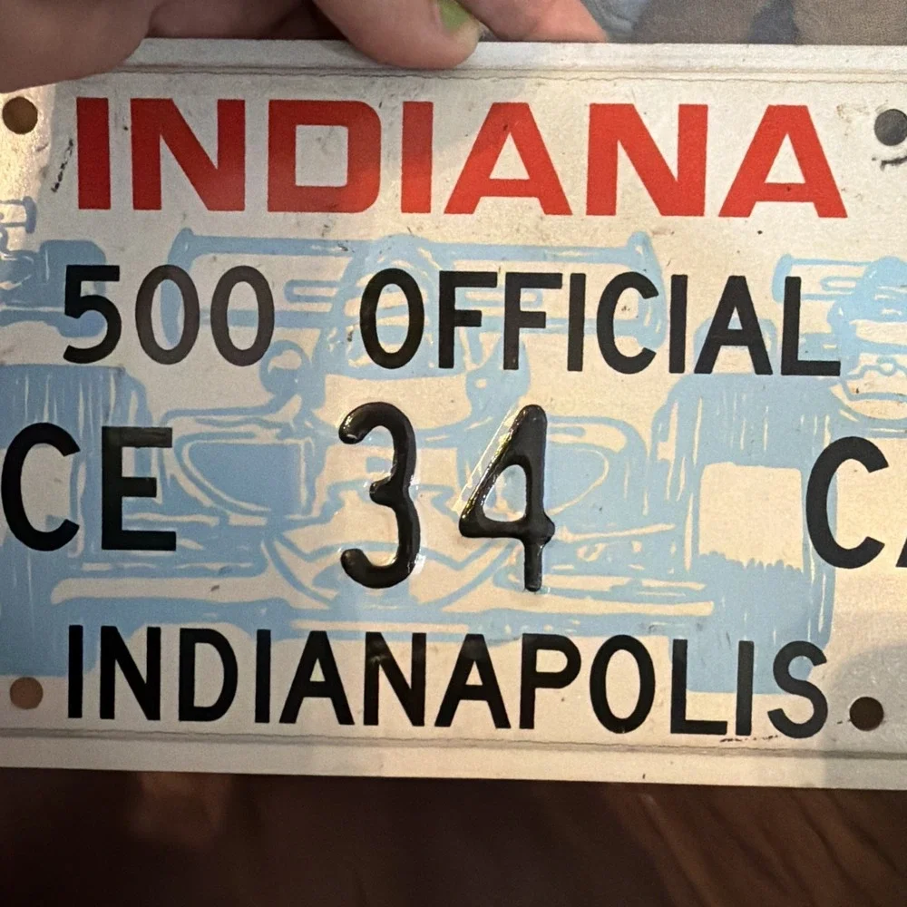 1994 INDIANAPOLIS INDY 500 OFFICIAL PACE CAR INDIANA LICENSE PLATE IMS SPEEDWAY